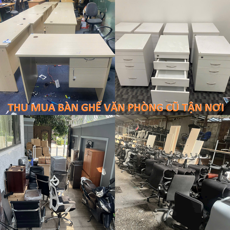 Thu mua bàn ghế văn phòng cũ tận nơi