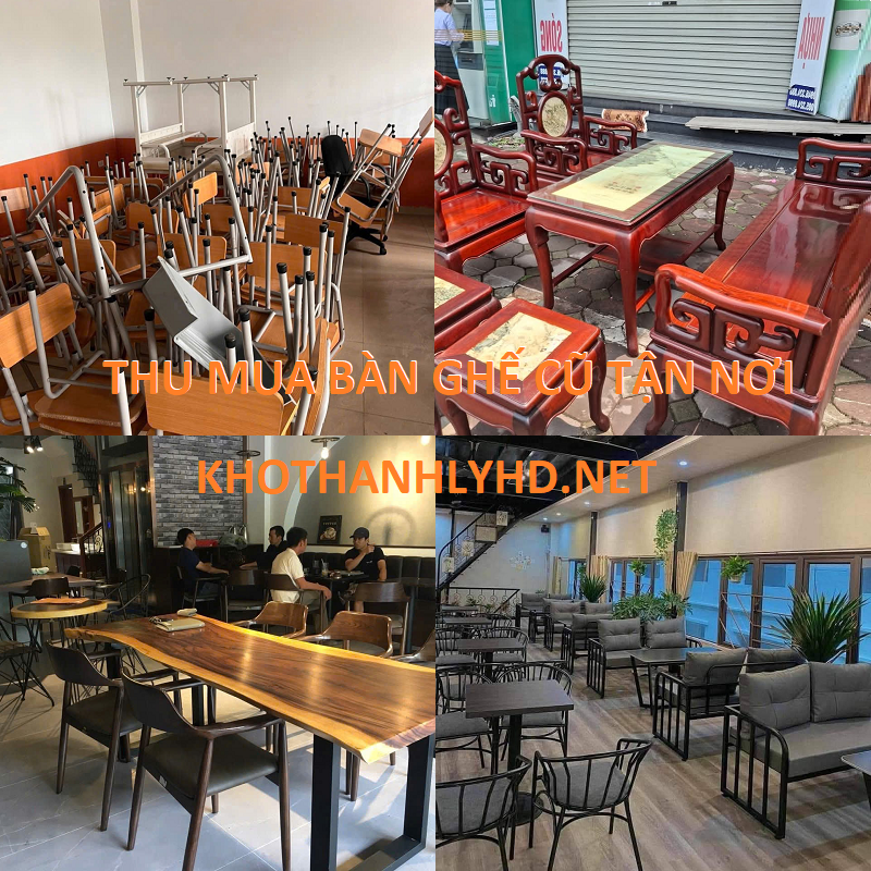 Thu mua bàn ghế gỗ cũ tận nơi