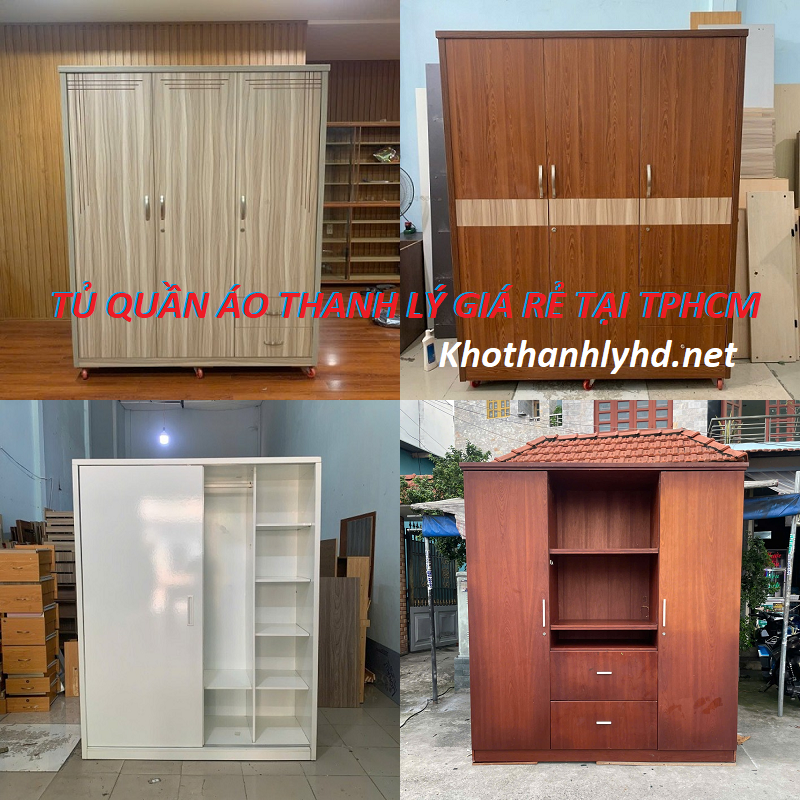 Tủ quần áo thanh lý giá rẻ tại TPHCM