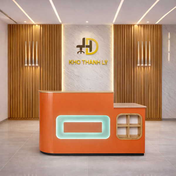 Quầy thu ngân spa cao cấp 1m6 QLT032